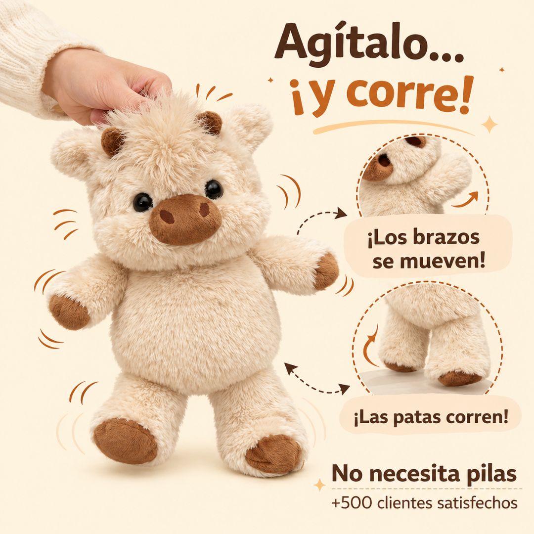 MochiMoo | Vaquita de Peluche Que Corre